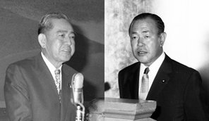 佐藤栄作、田中角栄両首相