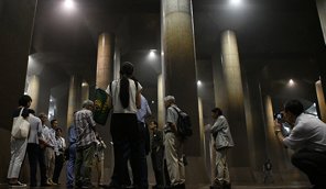 原発から地下放水路まで　見学会